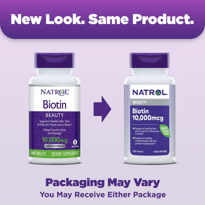 Natrol Biotin Beauty Tablets - 10,000 mcg