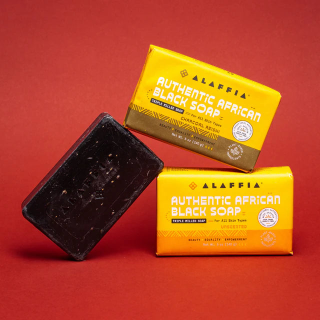 Alaffia Authentic African Black Soap Triple Milled - Unscented