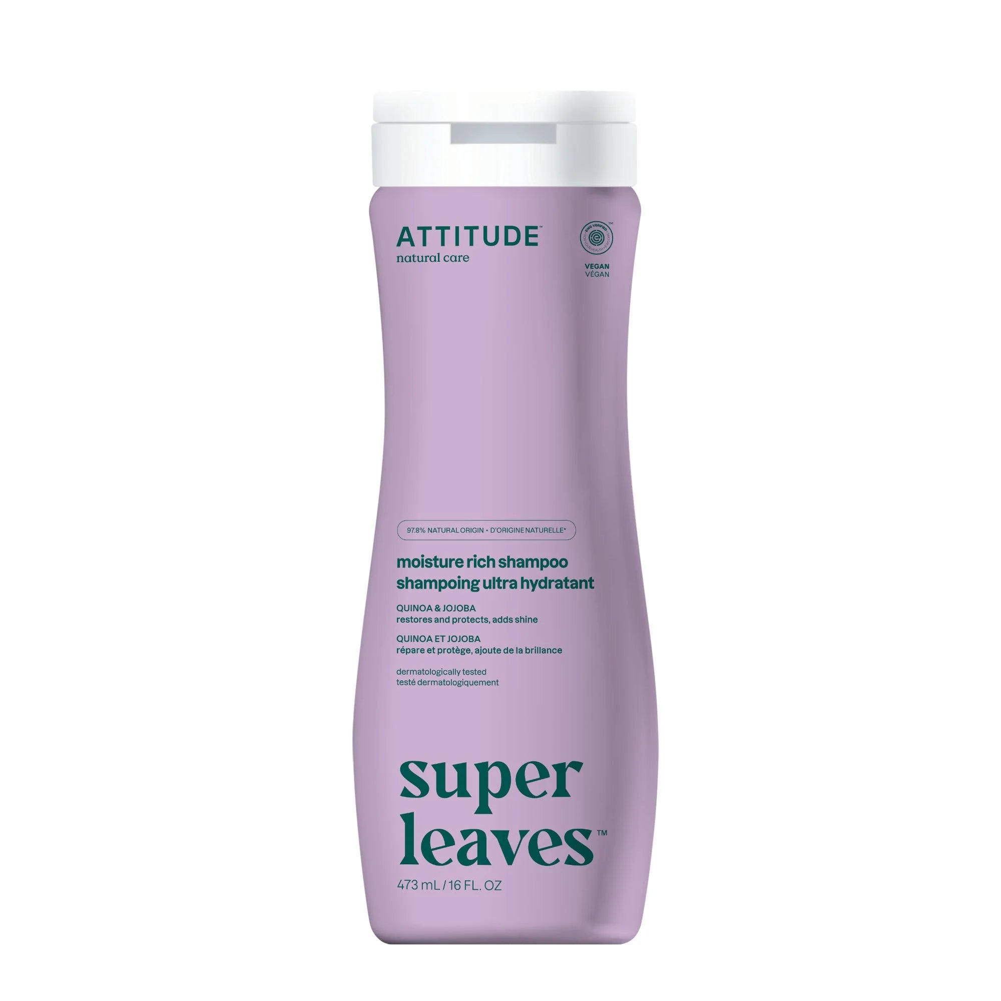 SUPER LEAVES„¢ Moisture Rich Shampoo Quinoa and Jojoba 16 FL OZ