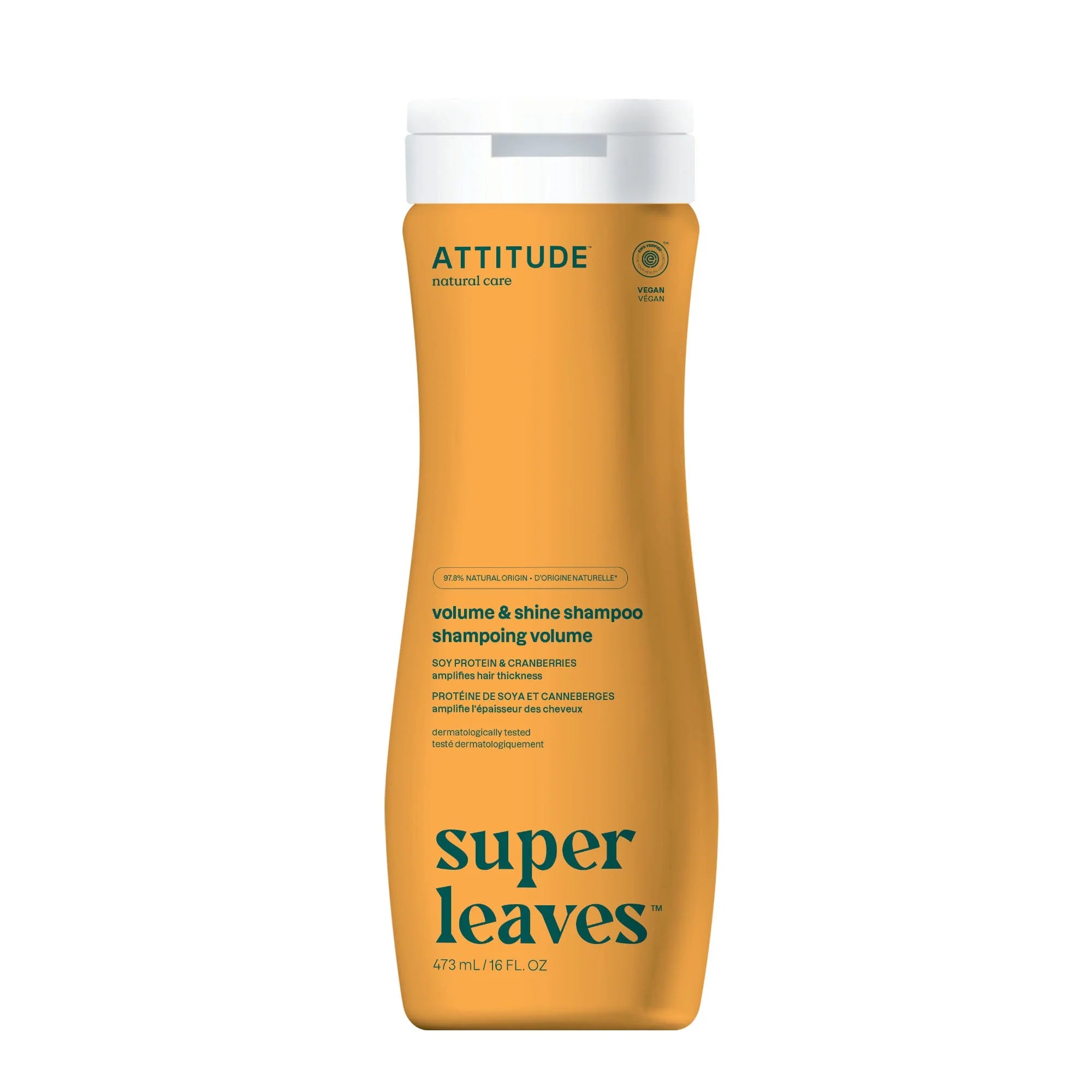 SUPER LEAVES„¢ Volume & Shine Shampoo Soy Protein and Cranberries 16 FL OZ