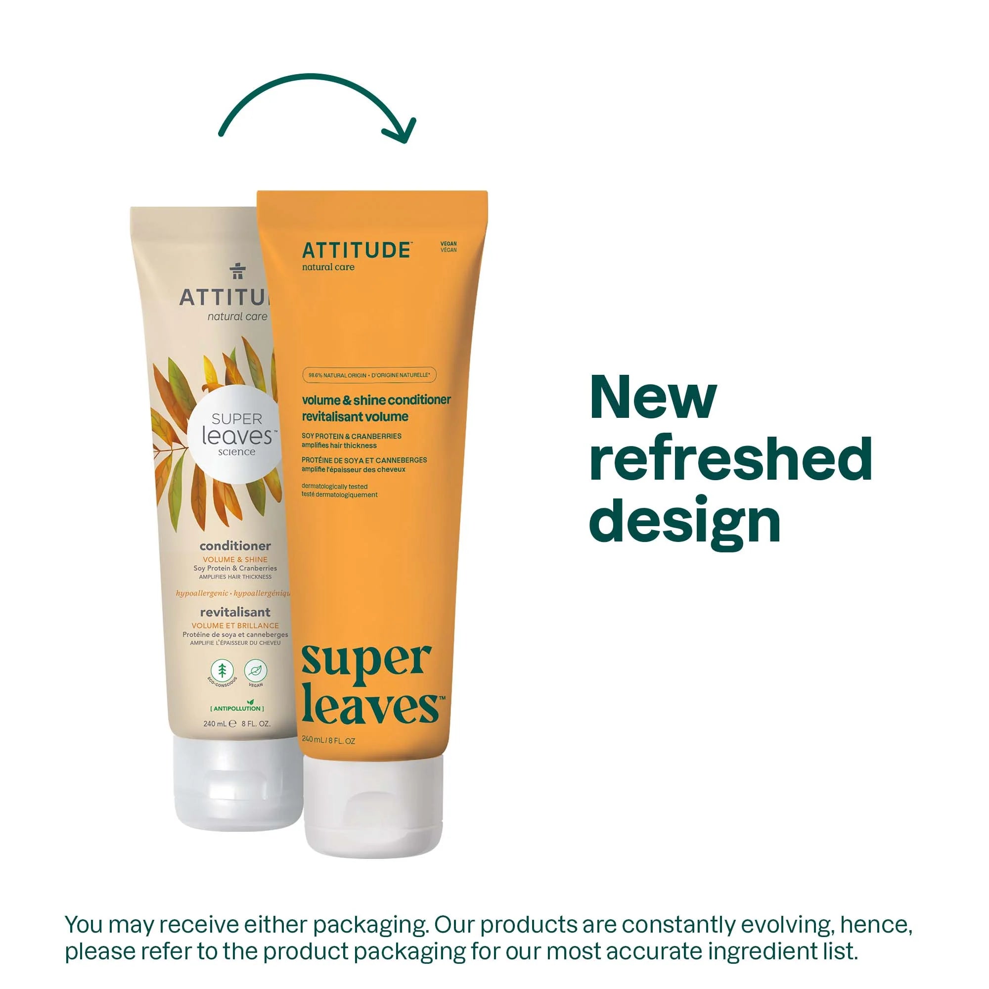 SUPER LEAVES„¢ Volume & Shine Conditioner Soy Protein and Cranberries 8 FL OZ