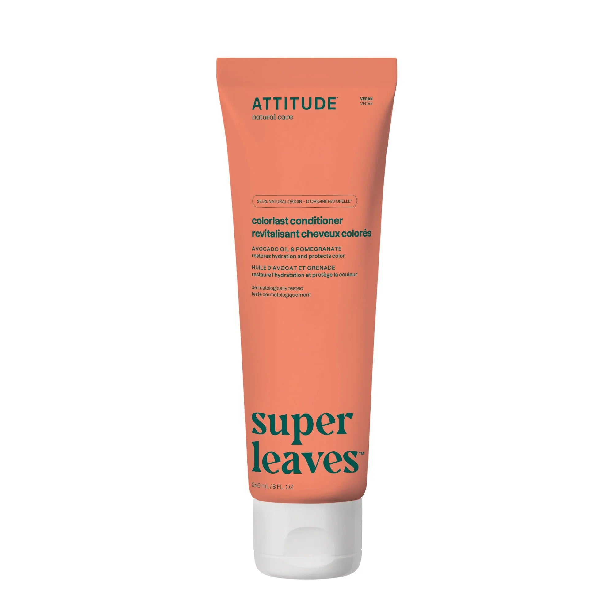 Attitude SUPER LEAVES„¢ Colorlast conditioner Avocado oil and pomegranate | 8 FL. OZ.( 1 X 8 OZ )