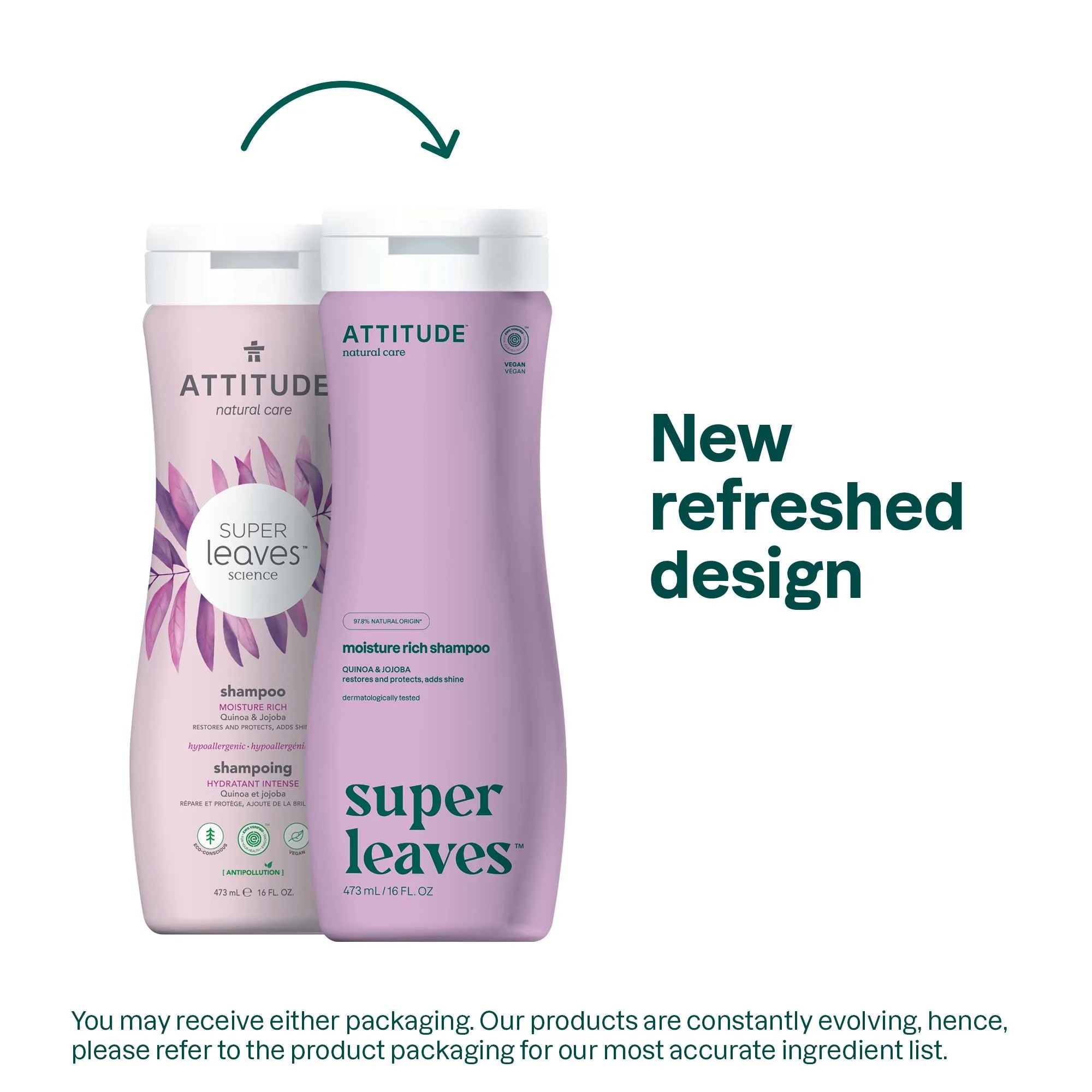 SUPER LEAVES„¢ Moisture Rich Shampoo Quinoa and Jojoba 16 FL OZ