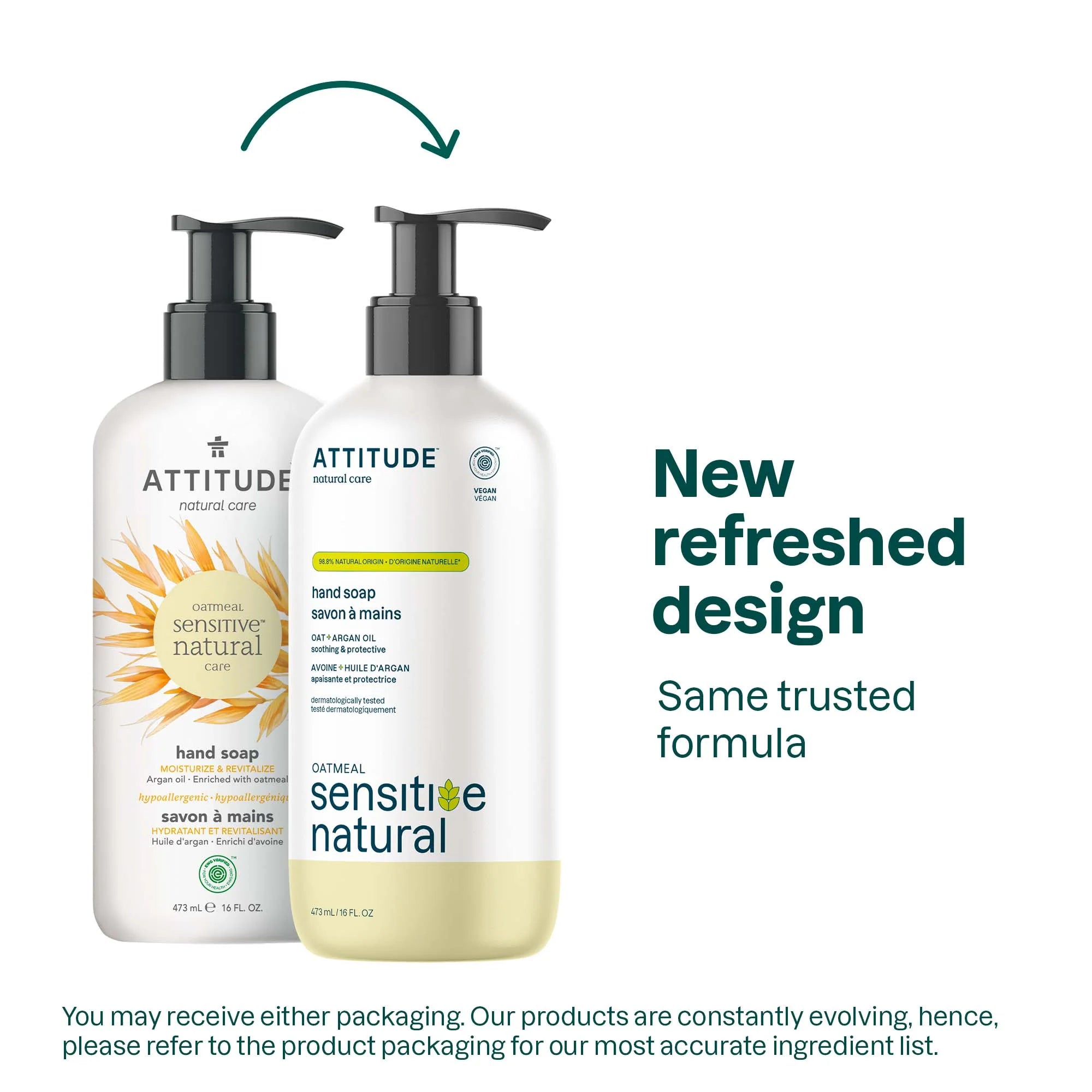 Attitude SENSITIVE SKIN Hand Soap Argan oil