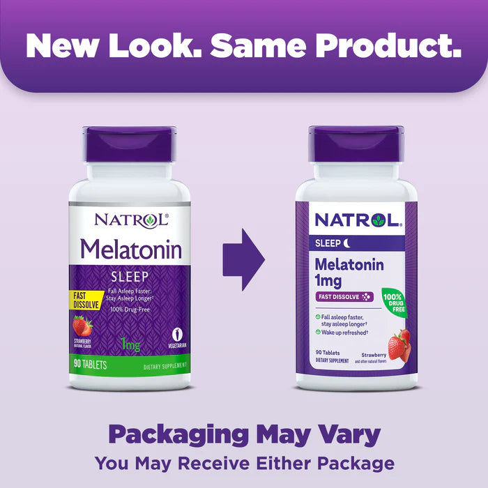 Natrol Melatonin Fast Dissolve Strawberry Tablets - 1mg