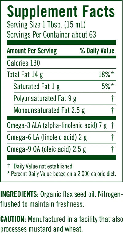 FLORA Flax Oil 32 FL OZ