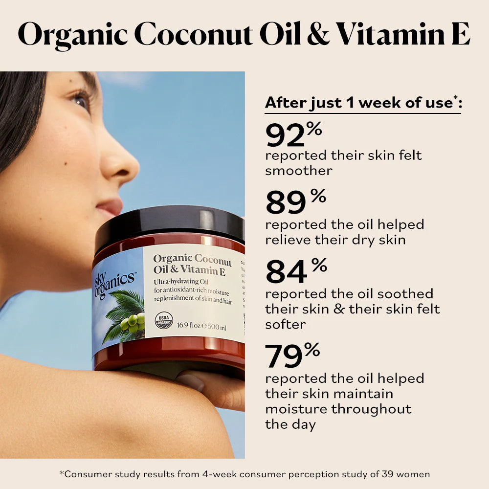 Sky Organics Organic Coconut Oil & Vitamin E 16.9 OZ