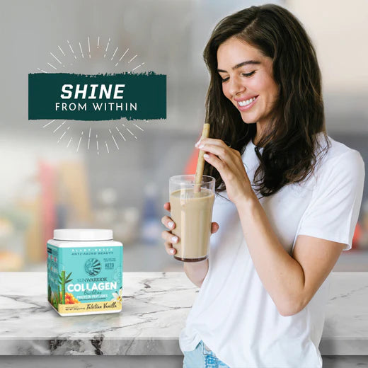 Sunwarrior Collagen Building Protein Peptides Tahitian Vanilla 17.6 oz