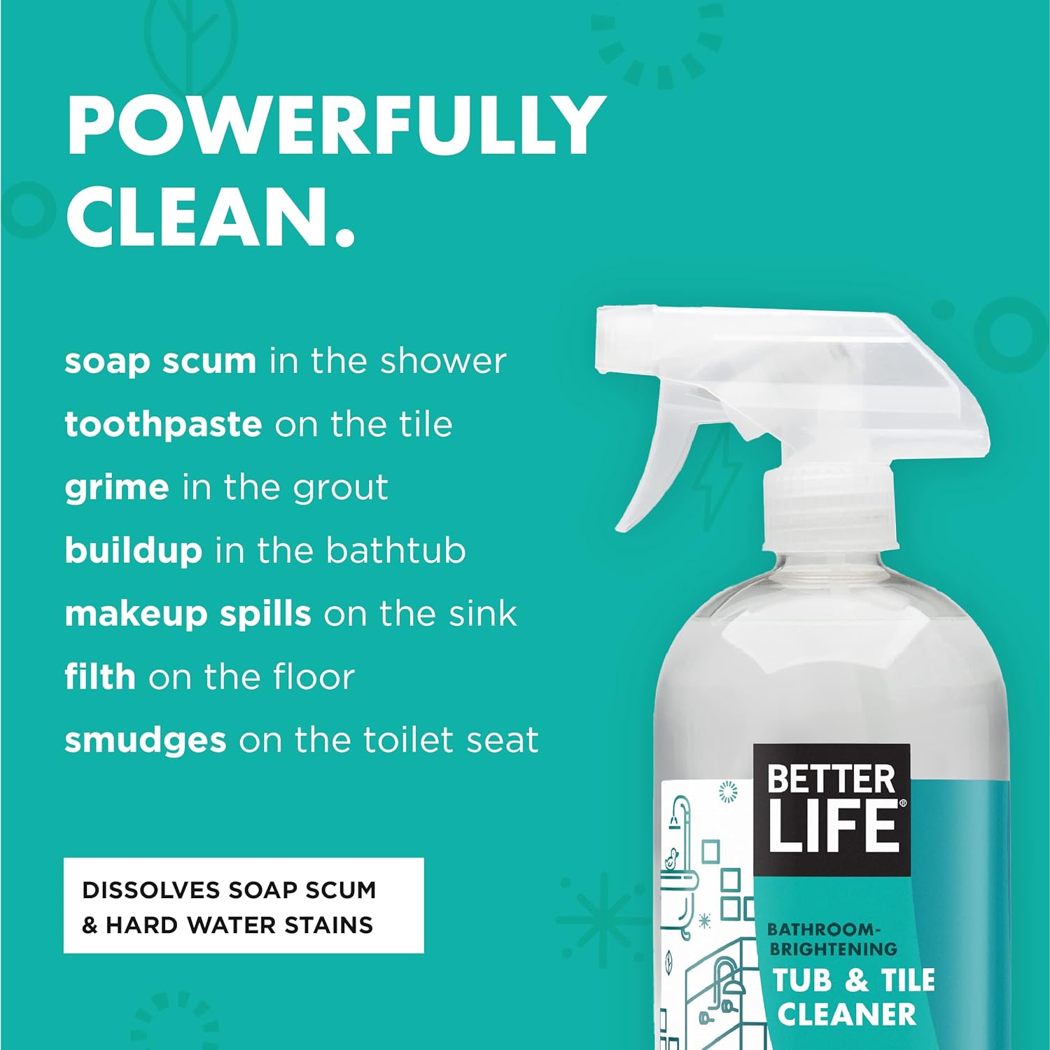 Better Life Natural Tub and Tile Cleaner, Tea Tree & Eucalyptus, 32 Fl Oz