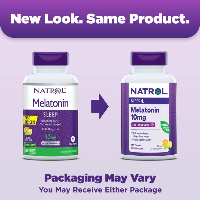 Natrol Melatonin Fast Dissolve Citrus Tablets - 10mg, 100