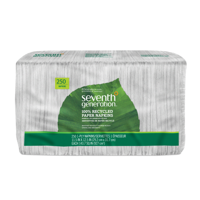 Seventh Generation 100% Recycled Paper Napkins (12x250 CT)