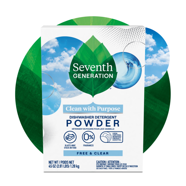 Seventh Generation Dishwasher Detergent Powder - Free & Clear(12x45 Oz)