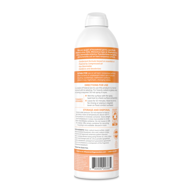 Seventh Generation Disinfectant Spray - Fresh Citrus & Thyme