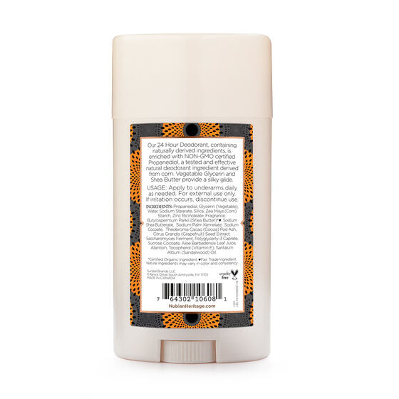 Nubian Heritage African Black Soap 24-Hour Deodorant