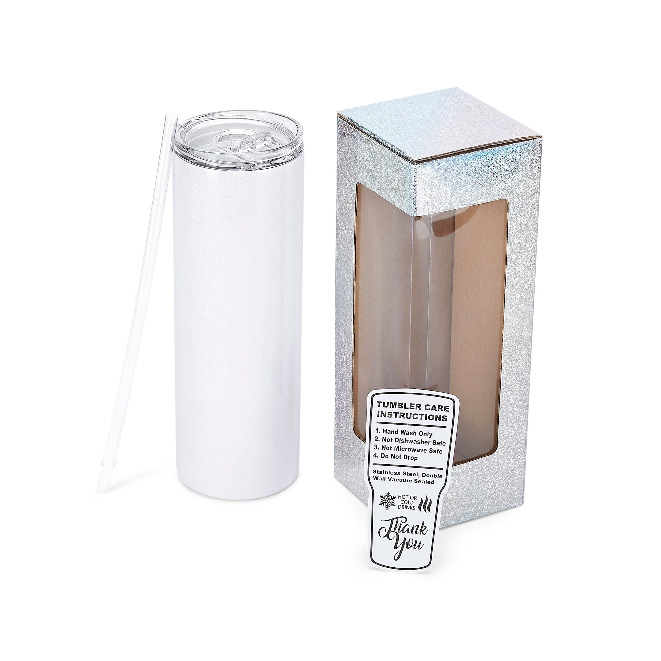 20oz Skinny Tumbler - Glitter Shimmer-2