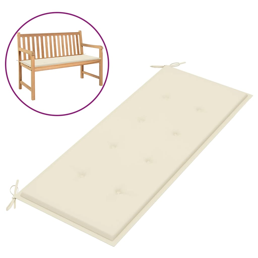 vidaXL Bench Cushion Water Repellent Outdoor Garden Seat Cushion Oxford Fabric-4