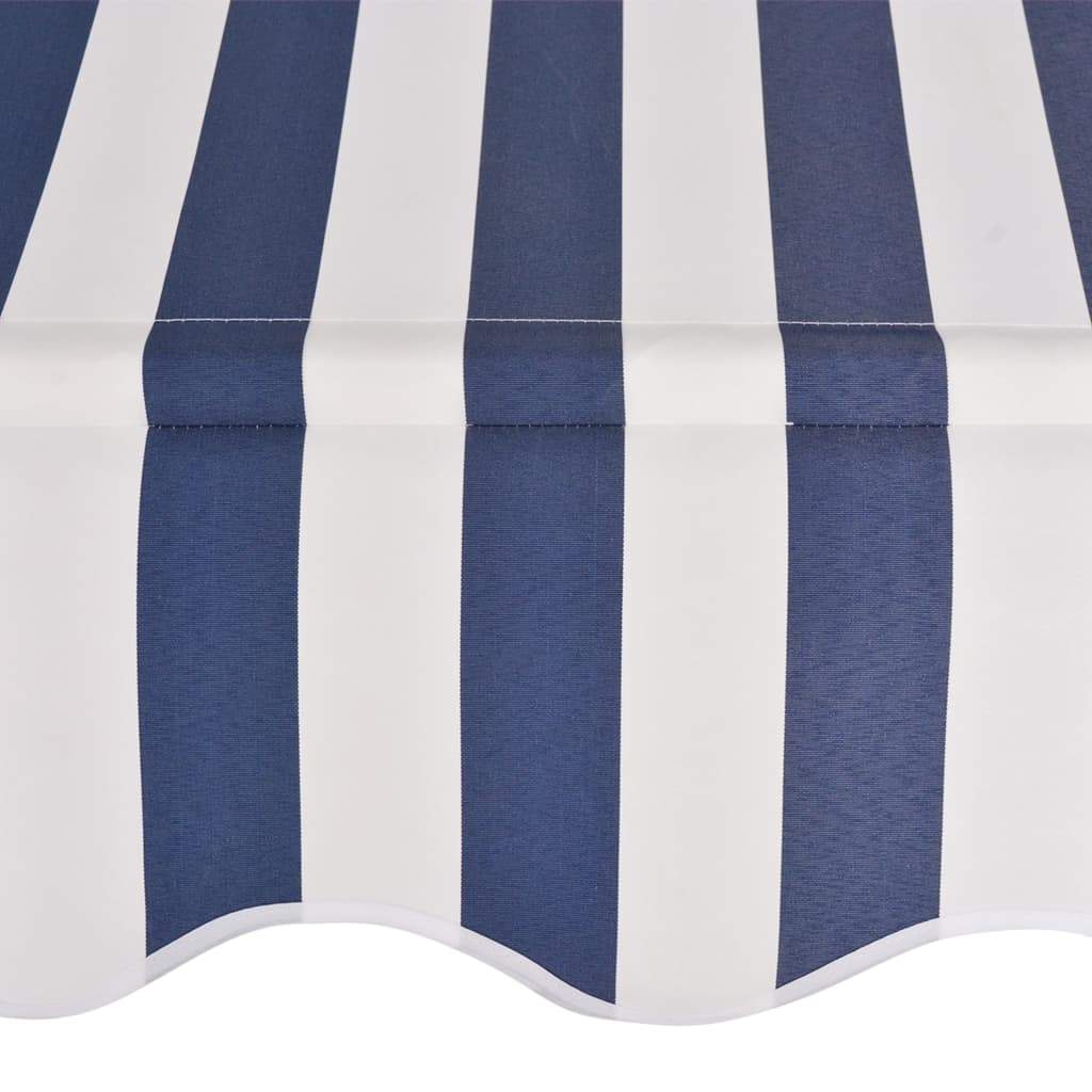vidaXL Manual Retractable Awning Folding Stripes Awning Multi Colors/Sizes-8