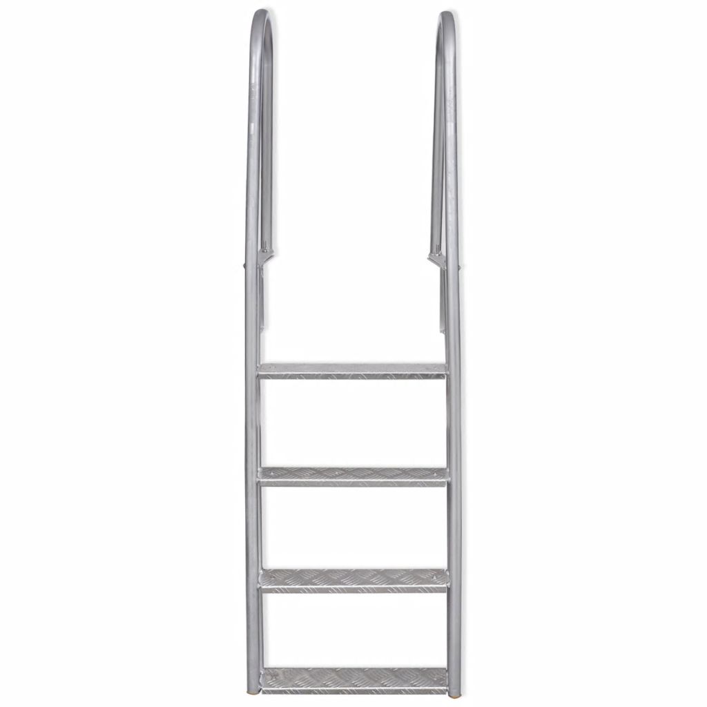 vidaXL 4-Step Dock/Pool Ladder Aluminum 65.7"-1