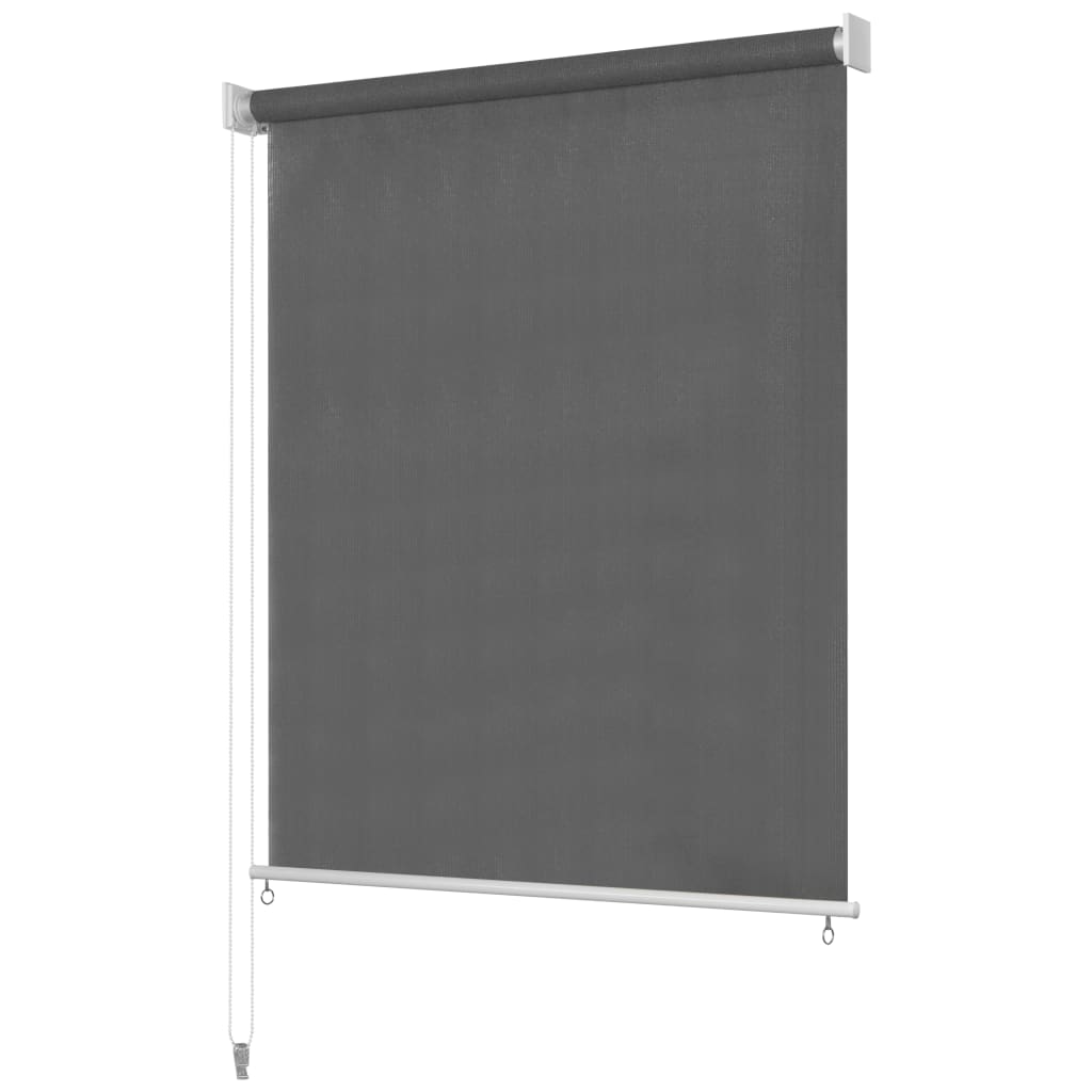 vidaXL Outdoor Roller Blind HDPE Roller Shade Anthracite/Cream Multi Sizes-42