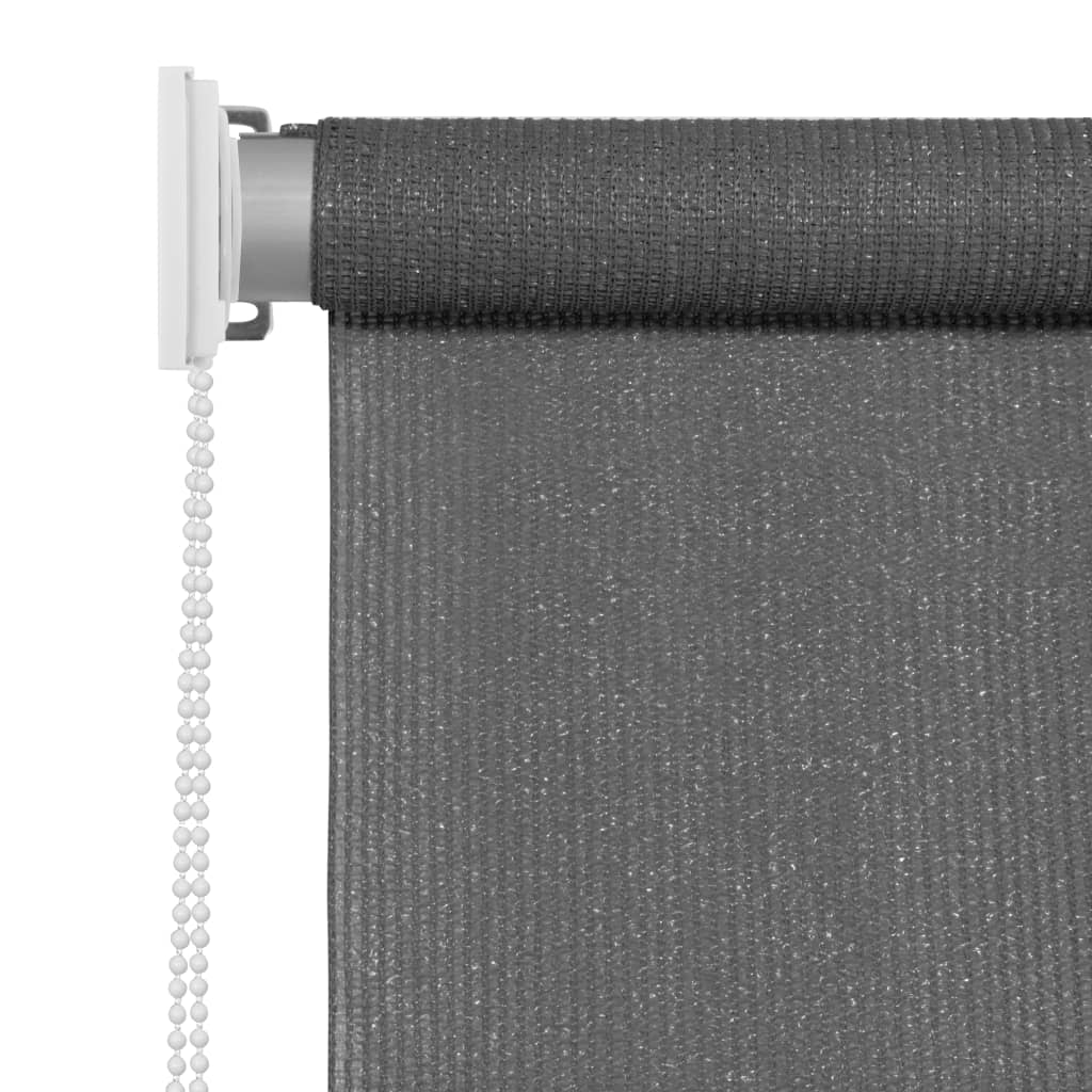 vidaXL Outdoor Roller Blind HDPE Roller Shade Anthracite/Cream Multi Sizes-11