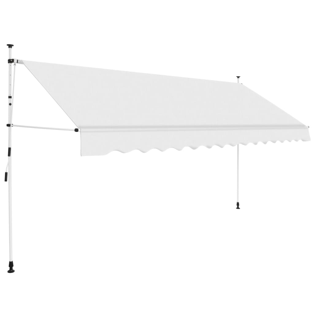 vidaXL Manual Retractable Awning Folding Stripes Awning Multi Colors/Sizes-0