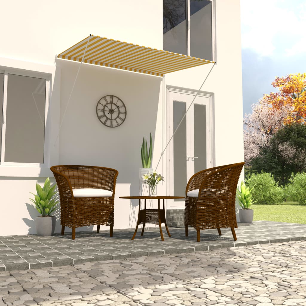 vidaXL Retractable Awning Outdoor Garden Patio Sun Screen Multi Colors/Sizes-14