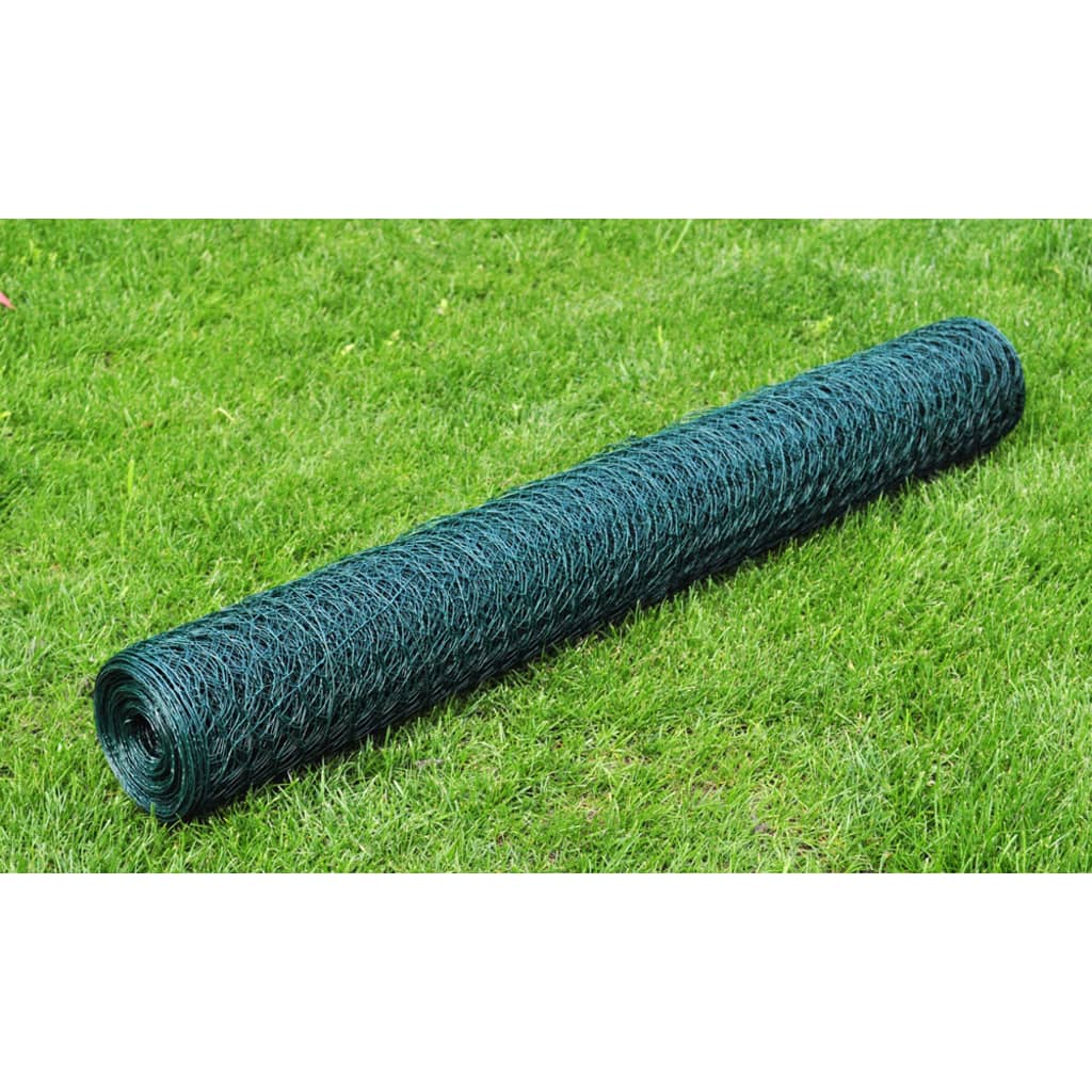 vidaXL Wire Netting Outdoor Wire Fence Mesh Screen Galvanized Steel Silver-12