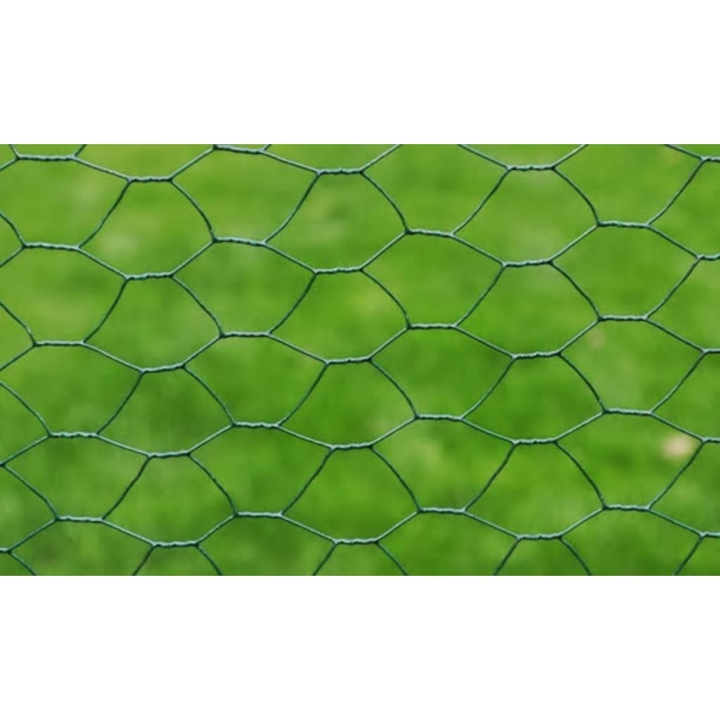vidaXL Wire Netting Outdoor Wire Fence Mesh Screen Galvanized Steel Silver-17