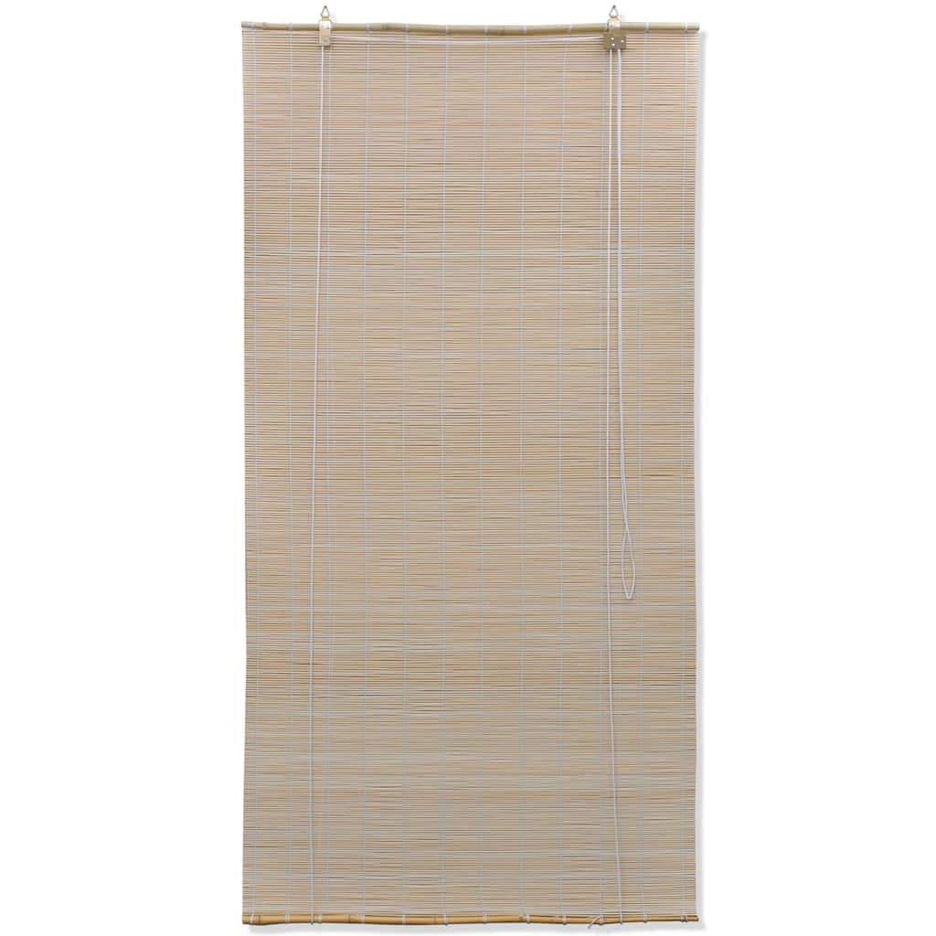 vidaXL Roller Blinds Bamboo Sunshade Privacy Screen Natural/Brown Multi Sizes-10
