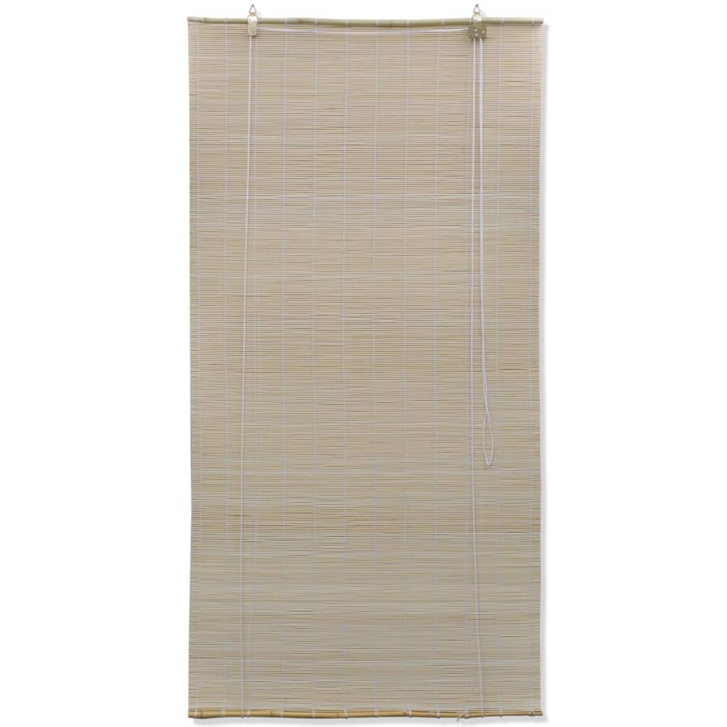 vidaXL Roller Blinds Bamboo Sunshade Privacy Screen Natural/Brown Multi Sizes-16