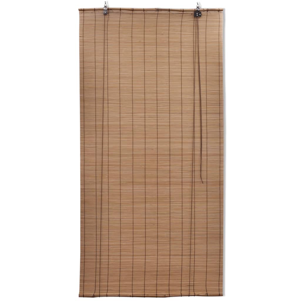 vidaXL Roller Blinds Bamboo Sunshade Privacy Screen Natural/Brown Multi Sizes-19
