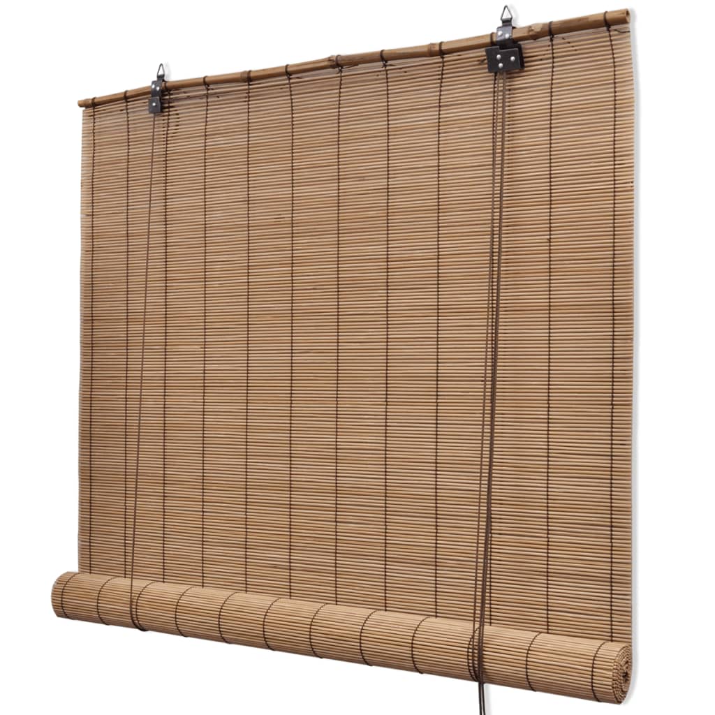 vidaXL Roller Blinds Bamboo Sunshade Privacy Screen Natural/Brown Multi Sizes-24