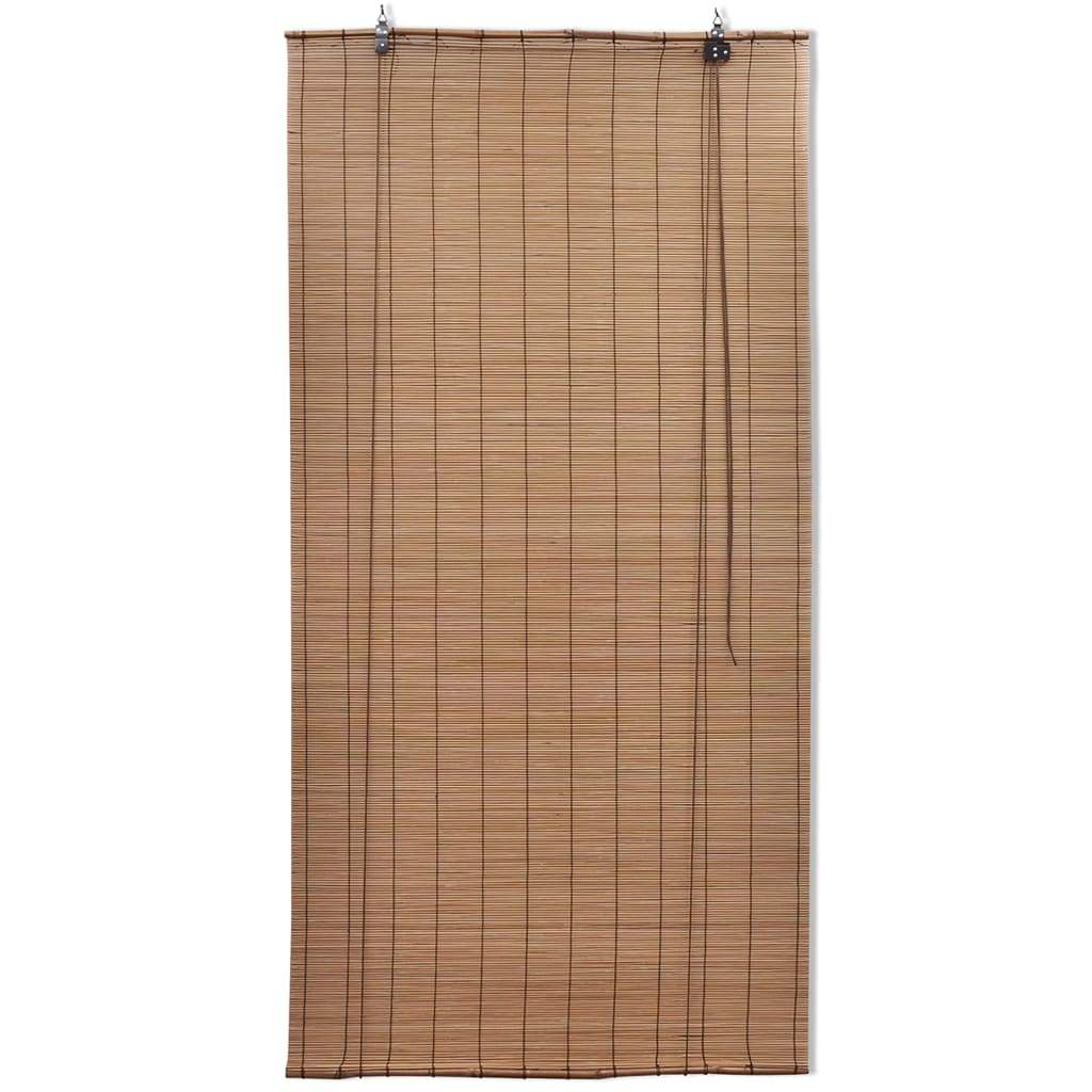 vidaXL Roller Blinds Bamboo Sunshade Privacy Screen Natural/Brown Multi Sizes-34