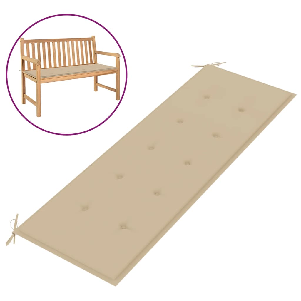 vidaXL Bench Cushion Water Repellent Outdoor Garden Seat Cushion Oxford Fabric-10