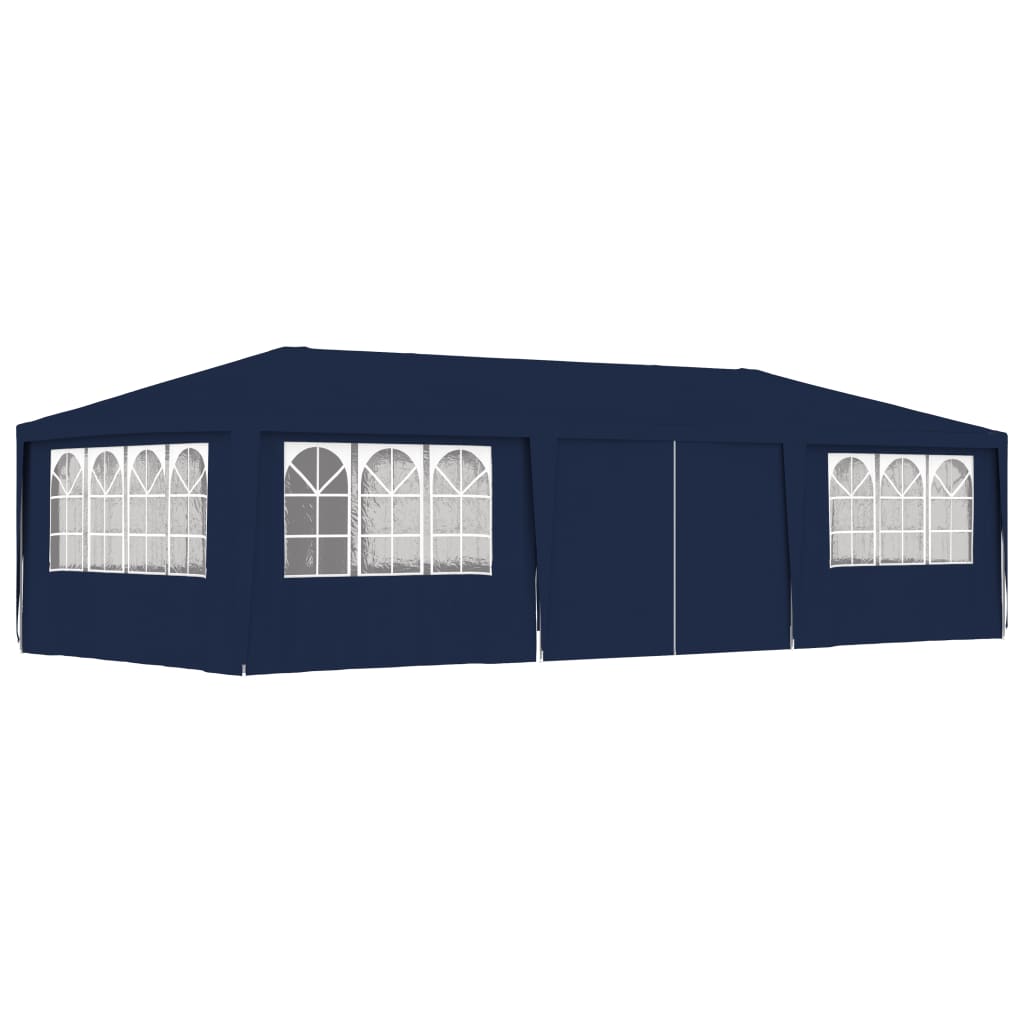 vidaXL Professional Party Tent with Side Walls Canopy White/Blue Multi Sizes-18