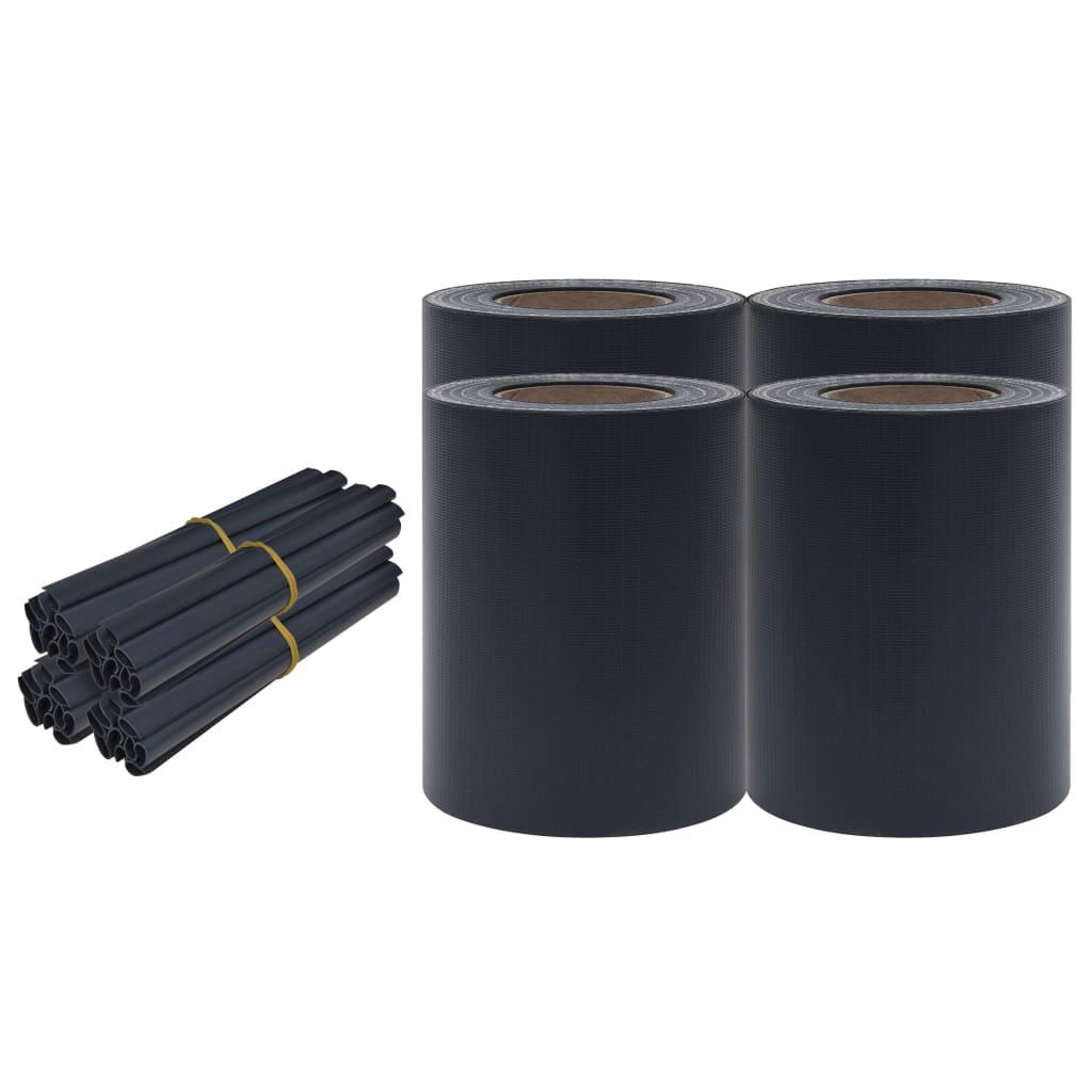 vidaXL Garden Privacy Screen PVC Fence Panel Barrier Border Multi Sizes/Colors-17