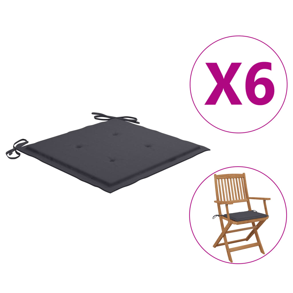 vidaXL 2x Garden Chair Cushions Fabric Outdoor Lounge Seating Multi Colors-19