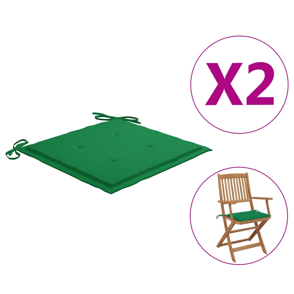 vidaXL 2x Garden Chair Cushions Fabric Outdoor Lounge Seating Multi Colors-32