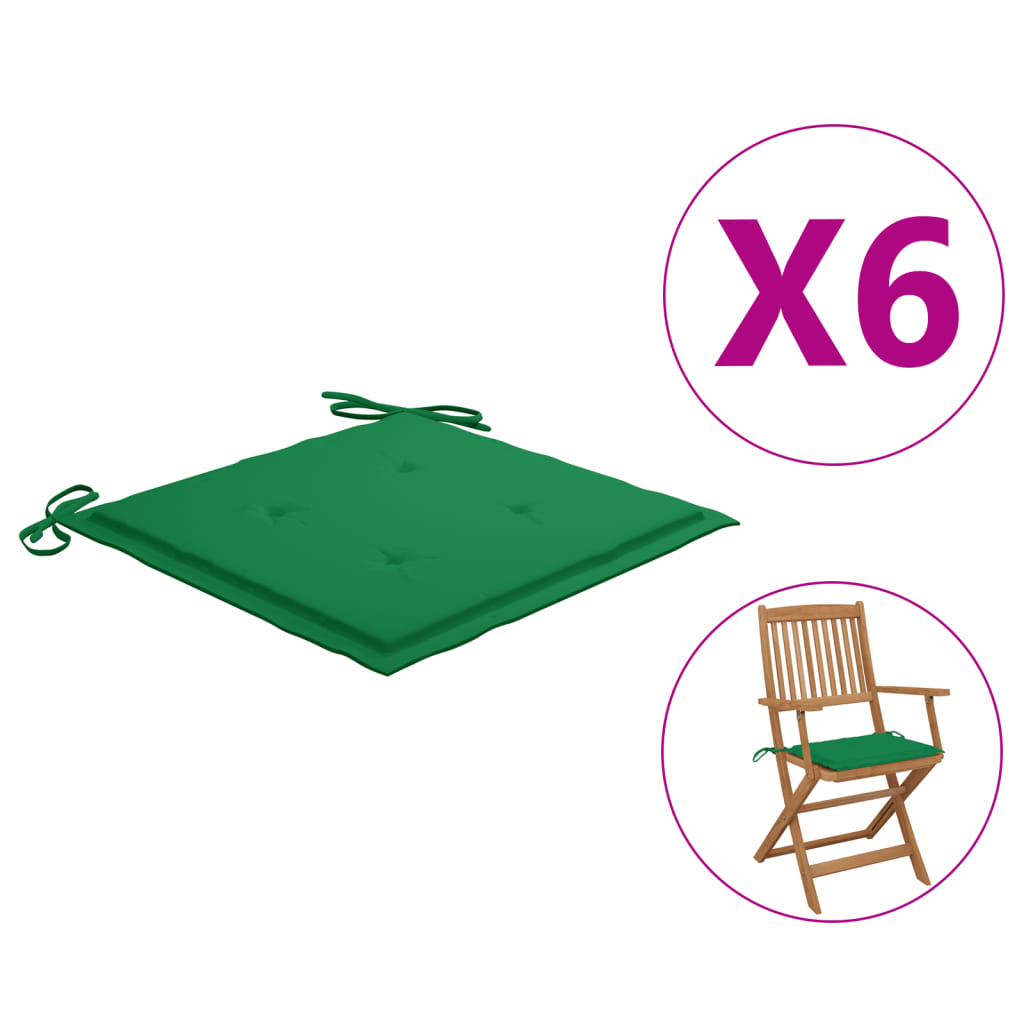 vidaXL 2x Garden Chair Cushions Fabric Outdoor Lounge Seating Multi Colors-36