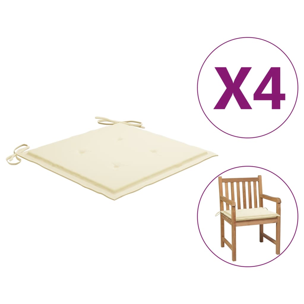 vidaXL 2x Garden Chair Cushions Fabric Outdoor Lounge Seating Multi Colors-28