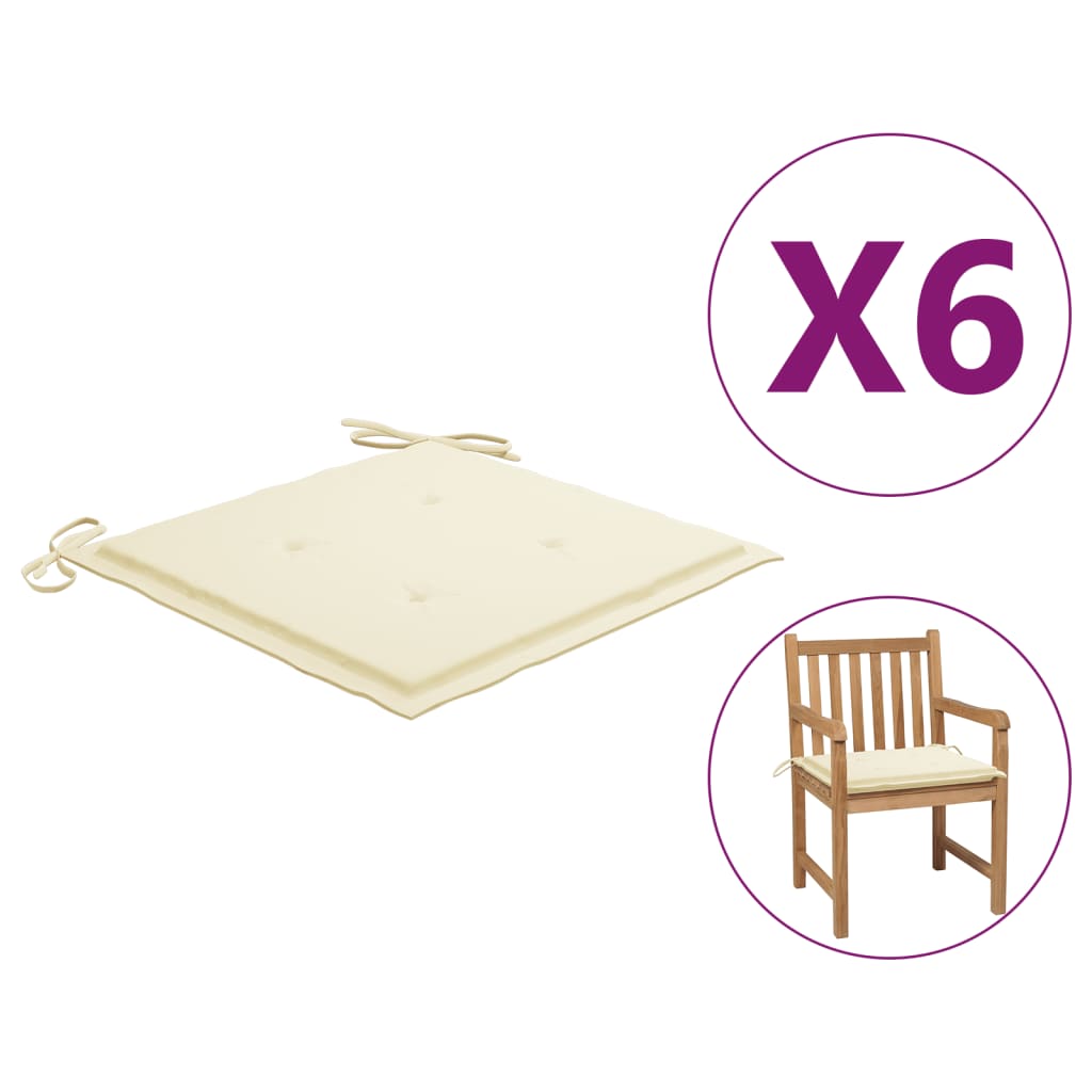vidaXL 2x Garden Chair Cushions Fabric Outdoor Lounge Seating Multi Colors-27