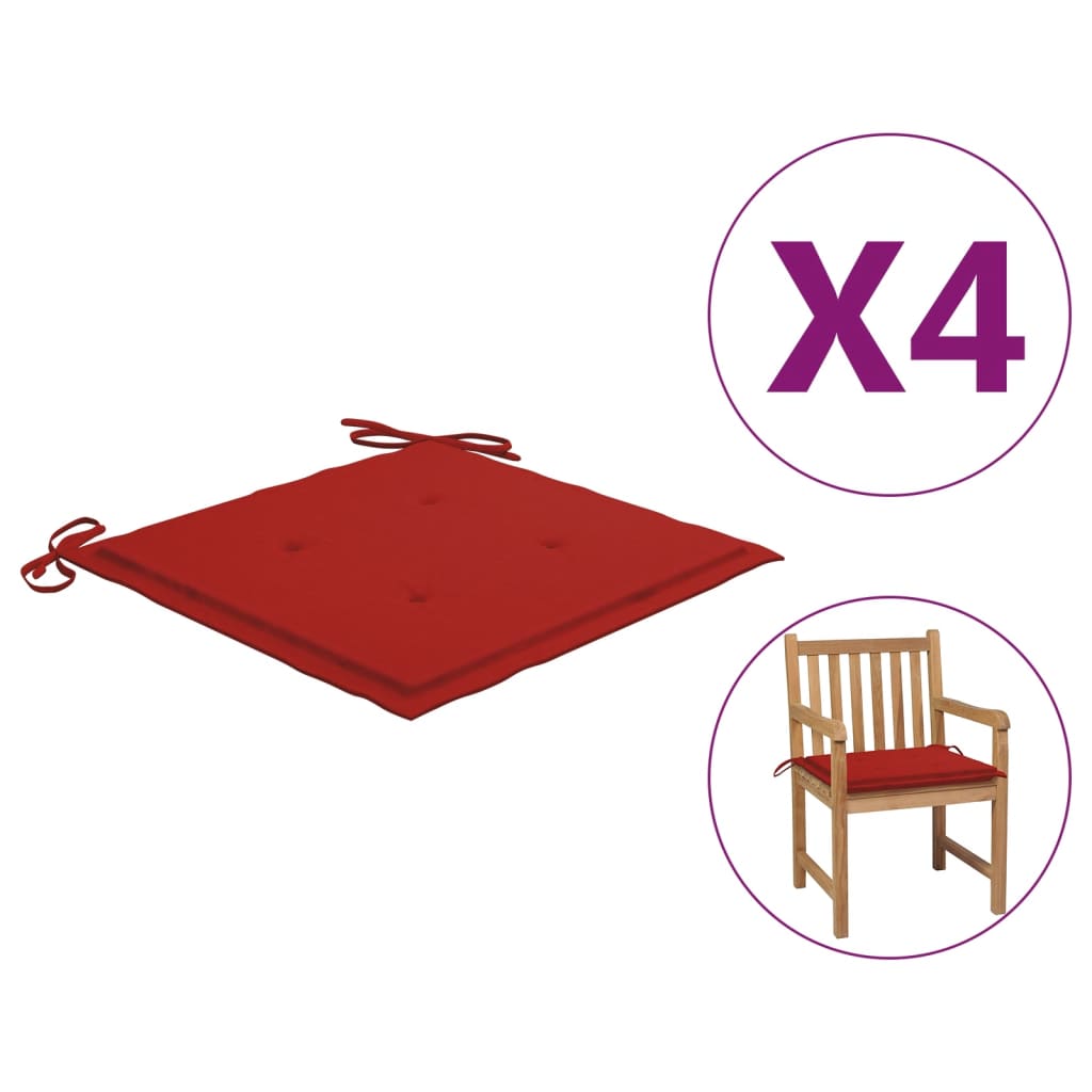 vidaXL 2x Garden Chair Cushions Fabric Outdoor Lounge Seating Multi Colors-7