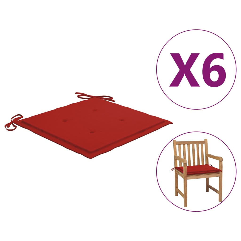 vidaXL 2x Garden Chair Cushions Fabric Outdoor Lounge Seating Multi Colors-5