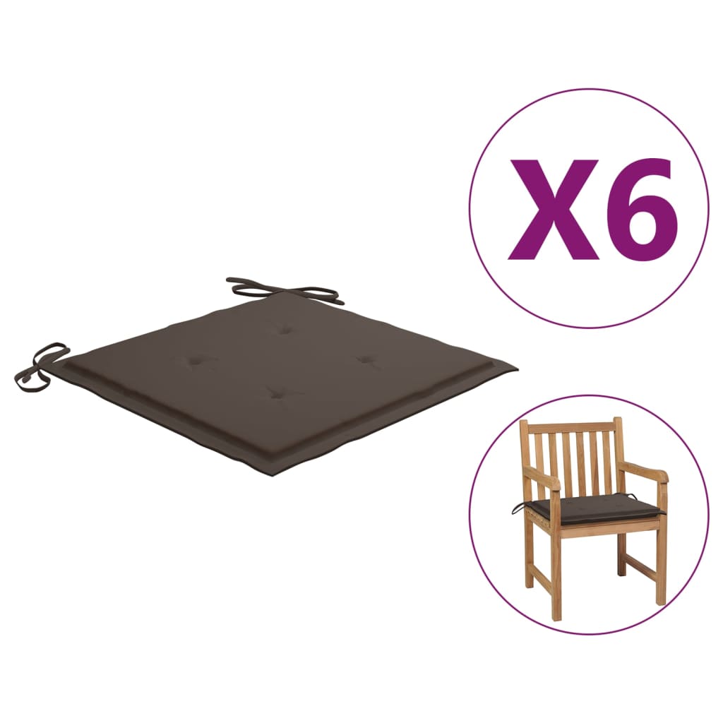 vidaXL 2x Garden Chair Cushions Fabric Outdoor Lounge Seating Multi Colors-30