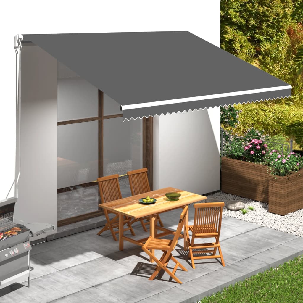 vidaXL Awning Fabric Replacement Awning Cover Sunshade Canvas for Deck Porch-5