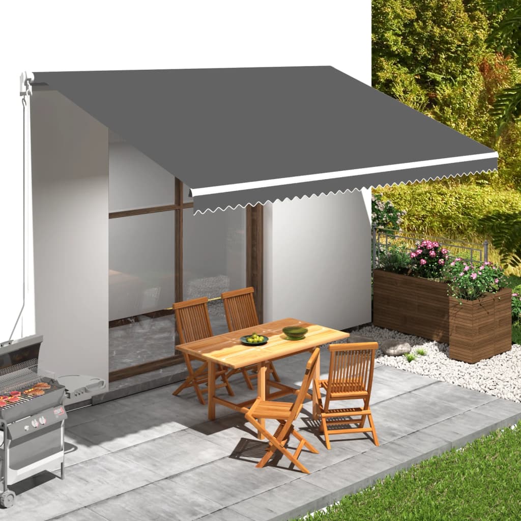 vidaXL Awning Fabric Replacement Awning Cover Sunshade Canvas for Deck Porch-8
