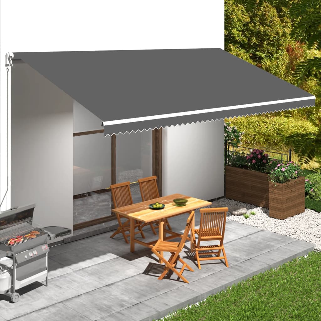 vidaXL Awning Fabric Replacement Awning Cover Sunshade Canvas for Deck Porch-6