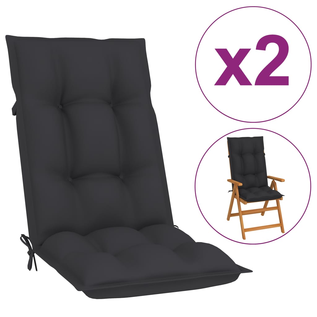 vidaXL 2/4x Garden Chair Cushion Outdoor Seating Pad Cushions Multi Colors-4
