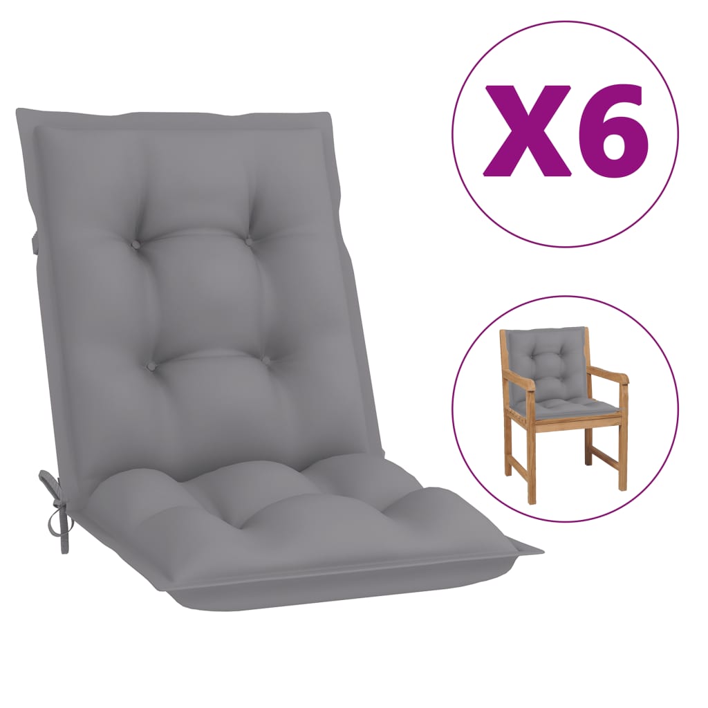 vidaXL 2/4x Garden Chair Cushion Outdoor Seating Pad Cushions Multi Colors-22