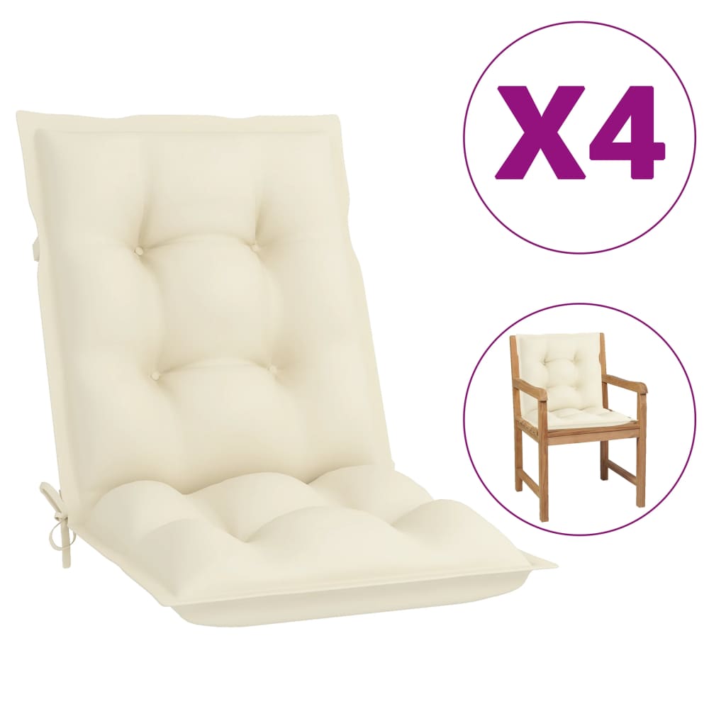 vidaXL 2/4x Garden Chair Cushion Outdoor Seating Pad Cushions Multi Colors-17